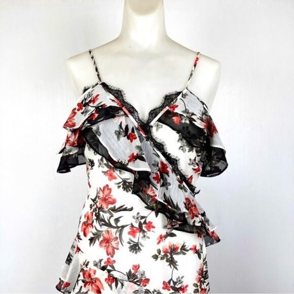 Avec Les Filles Floral Tiered Ruffled Dress 4 - Picture 6 of 12